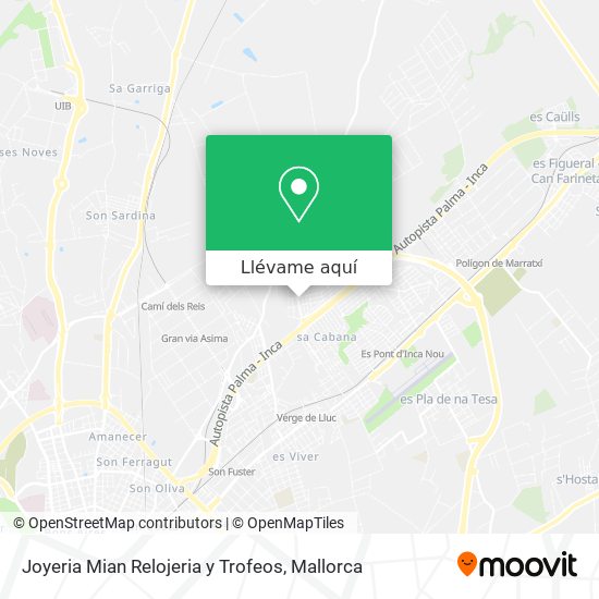 Mapa Joyeria Mian Relojeria y Trofeos