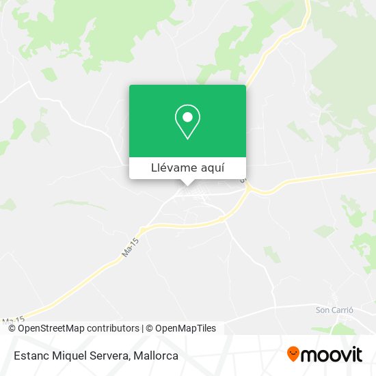 Mapa Estanc Miquel Servera