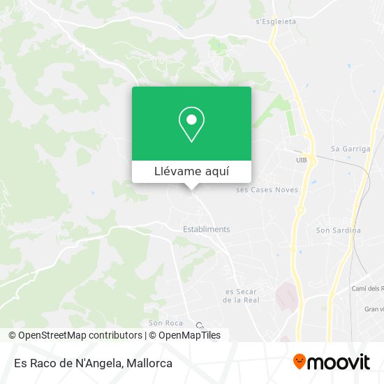 Mapa Es Raco de N'Angela