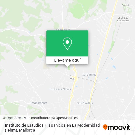 Mapa Instituto de Estudios Hispánicos en La Modernidad (Iehm)