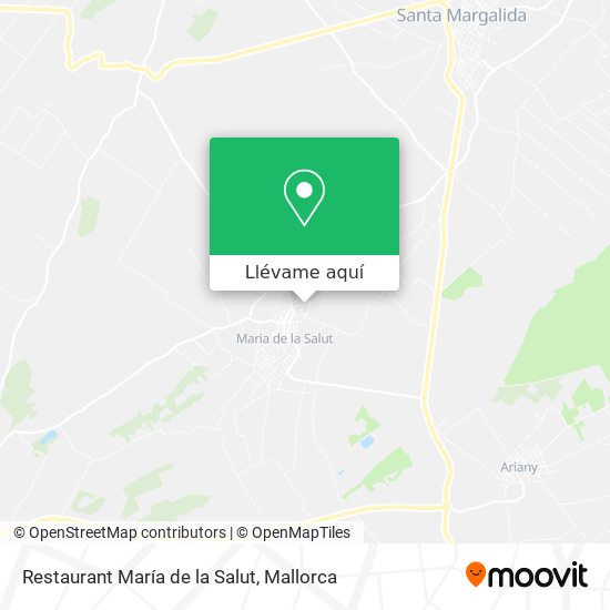 Mapa Restaurant María de la Salut