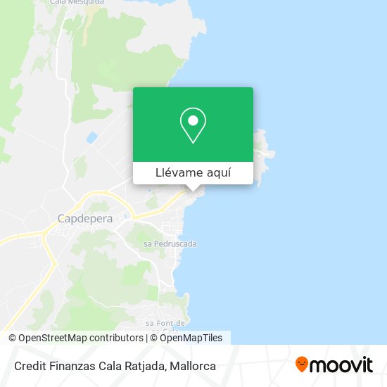 Mapa Credit Finanzas Cala Ratjada