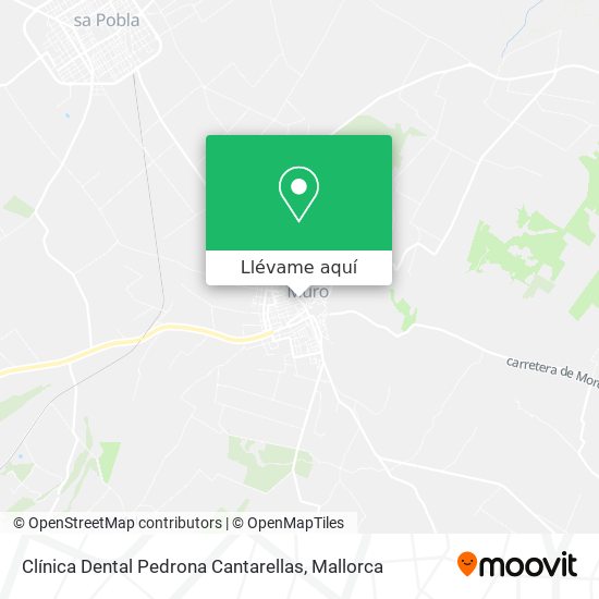 Mapa Clínica Dental Pedrona Cantarellas