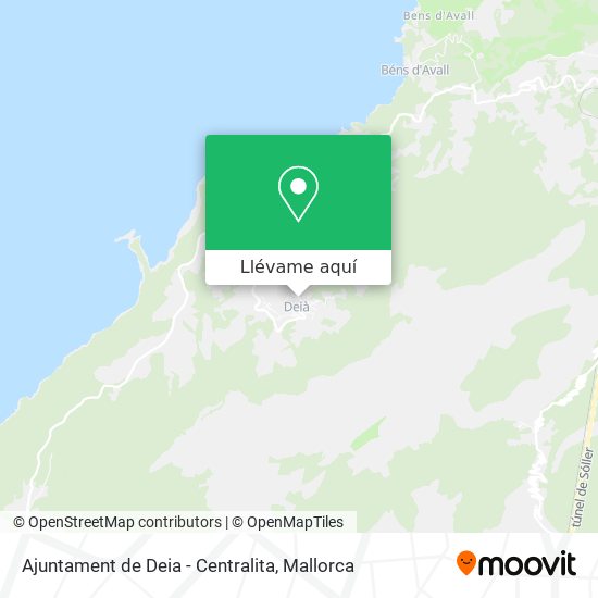 Mapa Ajuntament de Deia - Centralita