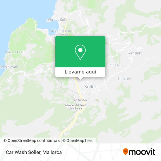 Mapa Car Wash Soller