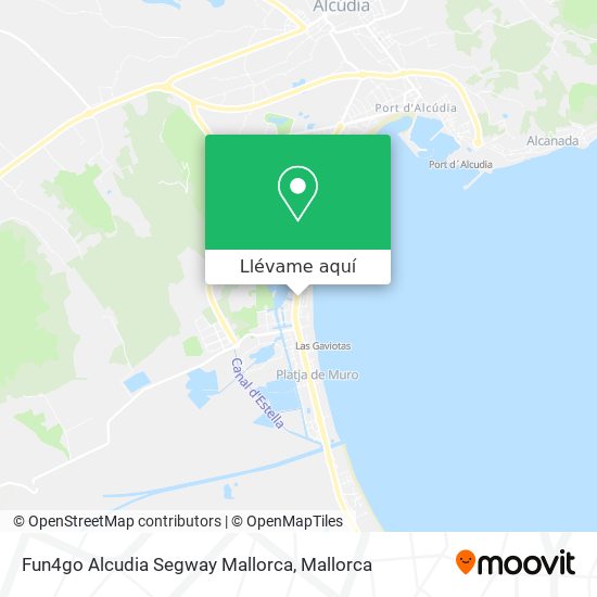 Mapa Fun4go Alcudia Segway Mallorca