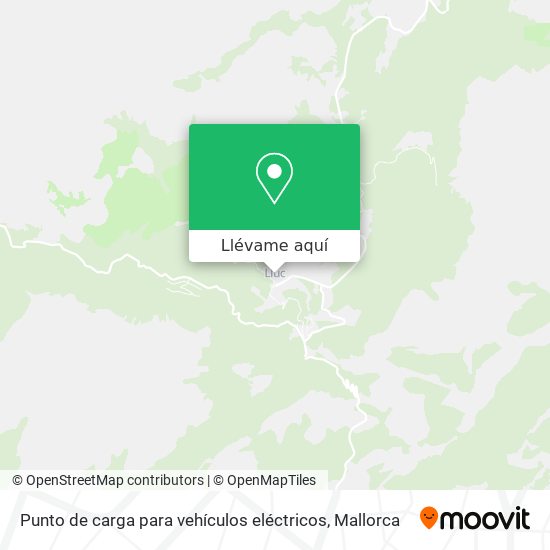 Mapa Punto de carga para vehículos eléctricos