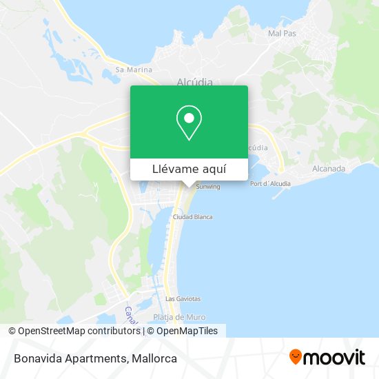 Mapa Bonavida Apartments