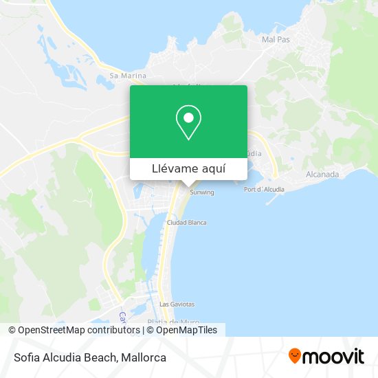 Mapa Sofia Alcudia Beach