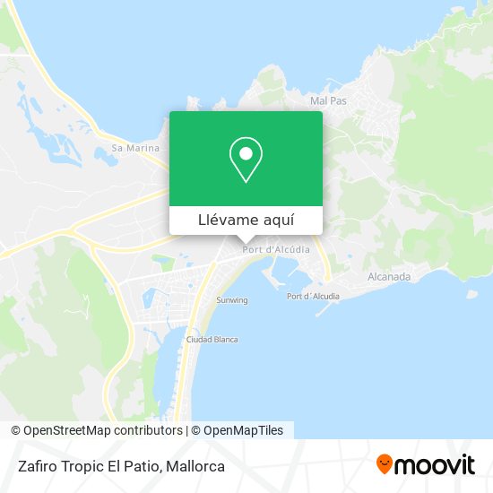 Mapa Zafiro Tropic El Patio