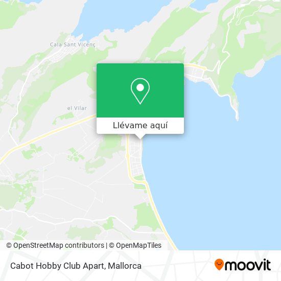 Mapa Cabot Hobby Club Apart