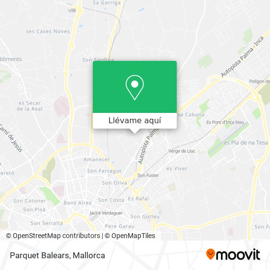 Mapa Parquet Balears