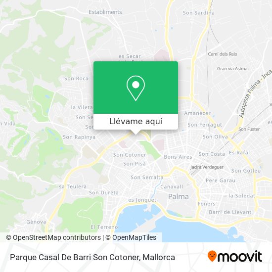 Mapa Parque Casal De Barri Son Cotoner