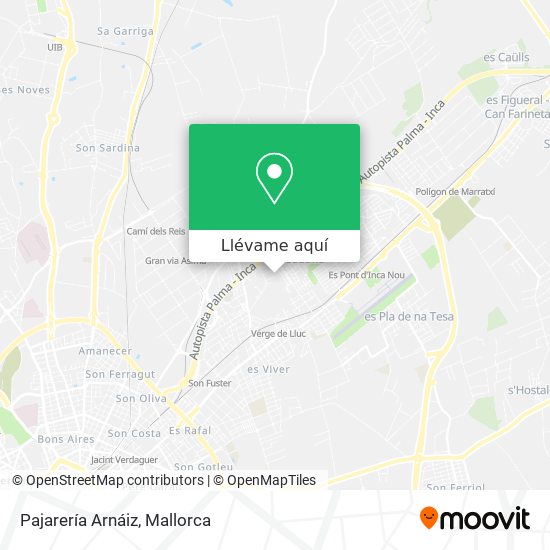 Mapa Pajarería Arnáiz