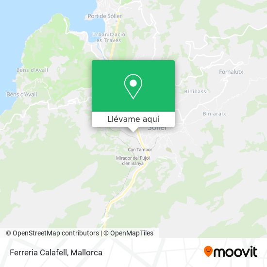 Mapa Ferreria Calafell