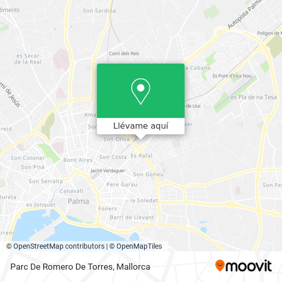 Mapa Parc De Romero De Torres