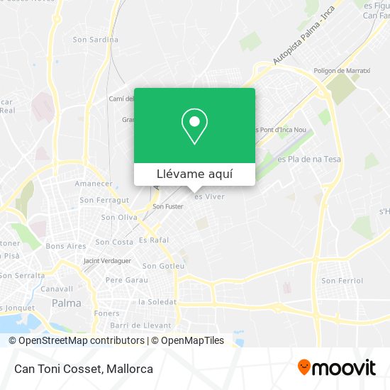 Mapa Can Toni Cosset
