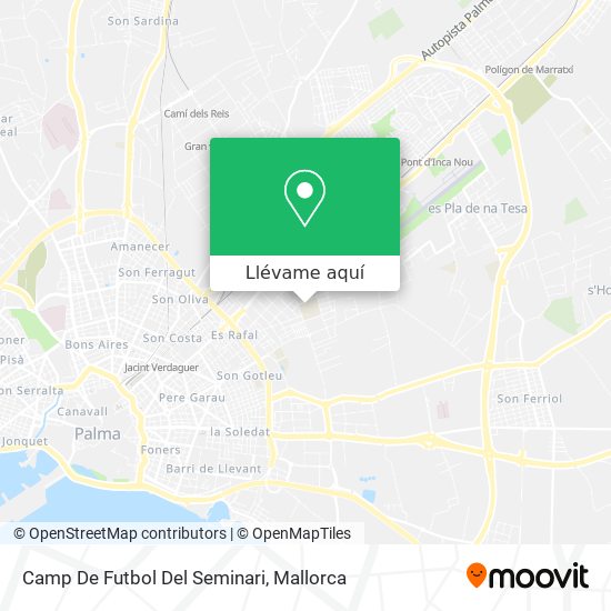 Mapa Camp De Futbol Del Seminari