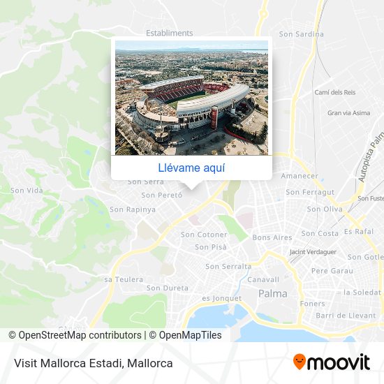 Mapa Visit Mallorca Estadi