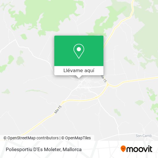 Mapa Poliesportiu D'Es Moleter