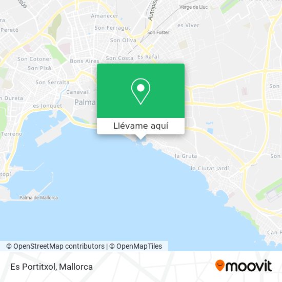 Mapa Es Portitxol