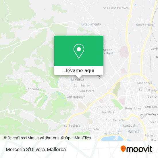 Mapa Merceria S'Olivera