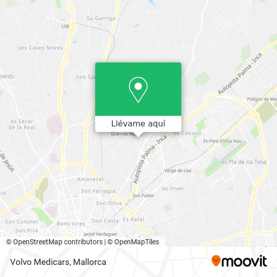 Mapa Volvo Medicars