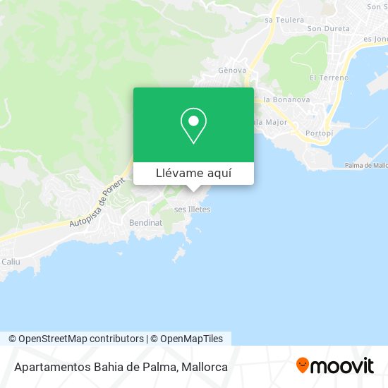 Mapa Apartamentos Bahia de Palma