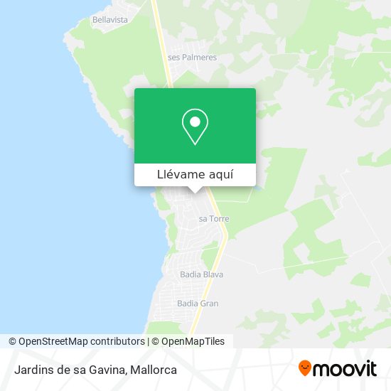 Mapa Jardins de sa Gavina