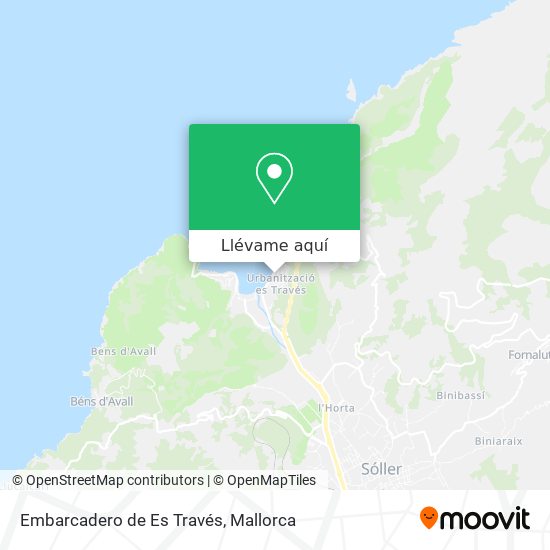 Mapa Embarcadero de Es Través