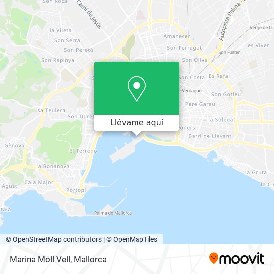 Mapa Marina Moll Vell