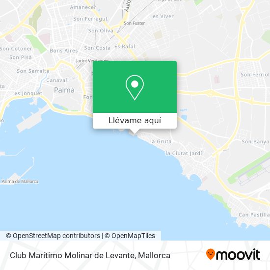 Mapa Club Marítimo Molinar de Levante