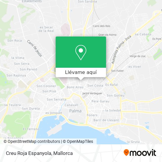 Mapa Creu Roja Espanyola