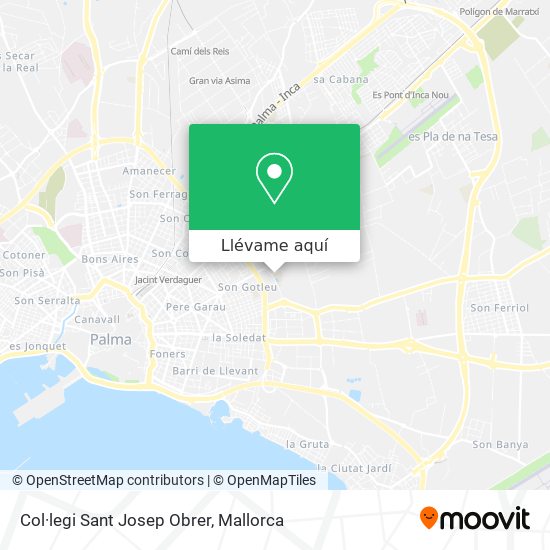 Mapa Col·legi Sant Josep Obrer