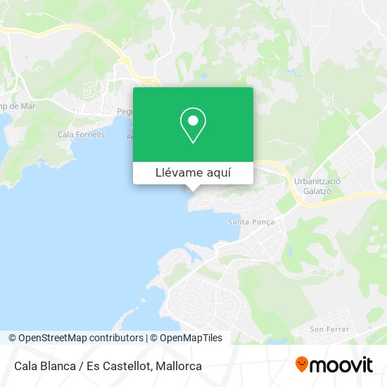 Mapa Cala Blanca / Es Castellot