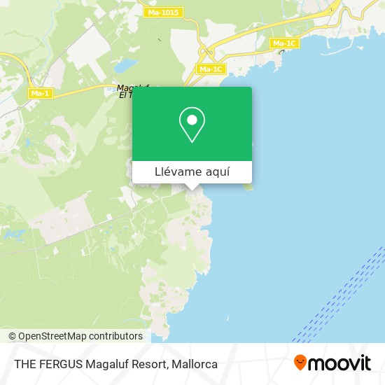 Mapa THE FERGUS Magaluf Resort
