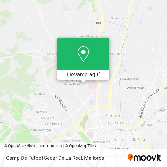 Mapa Camp De Futbol Secar De La Real