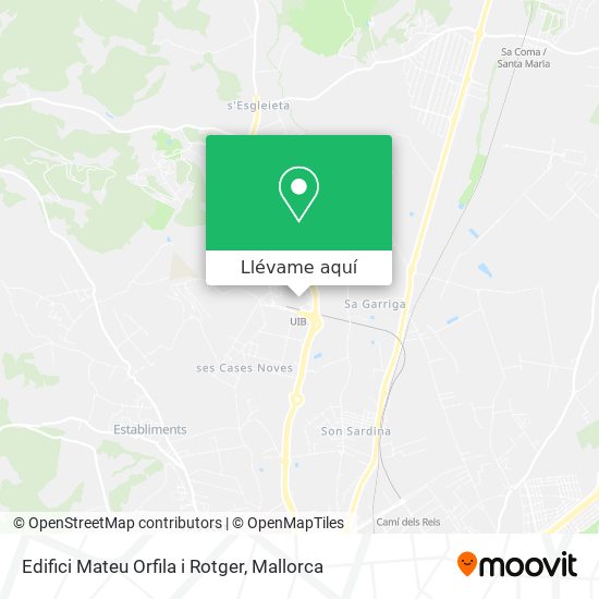 Mapa Edifici Mateu Orfila i Rotger