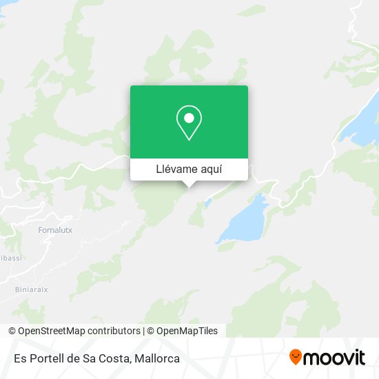 Mapa Es Portell de Sa Costa