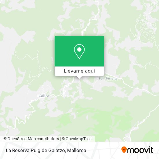 Mapa La Reserva Puig de Galatzó