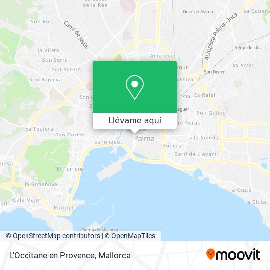 Mapa L'Occitane en Provence