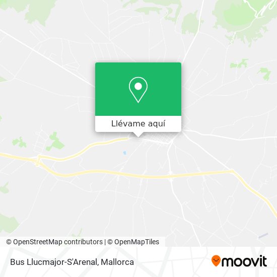 Mapa Bus Llucmajor-S'Arenal
