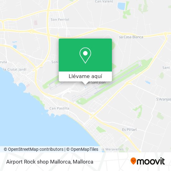 Mapa Airport Rock shop Mallorca