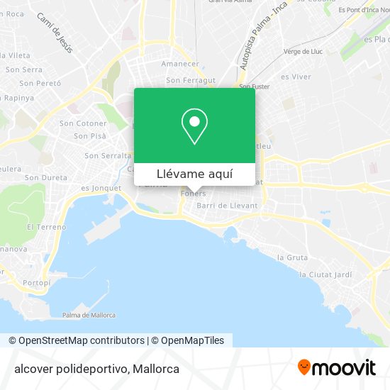 Mapa alcover polideportivo