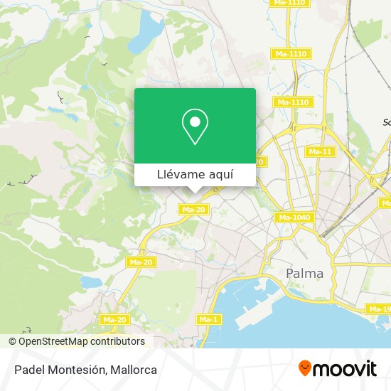 Mapa Padel Montesión