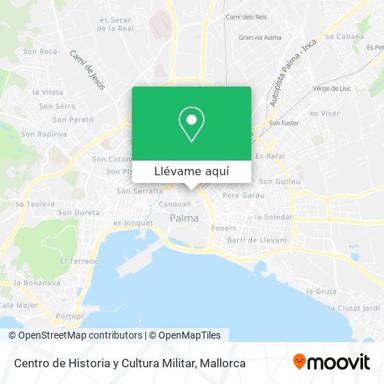 Mapa Centro de Historia y Cultura Militar
