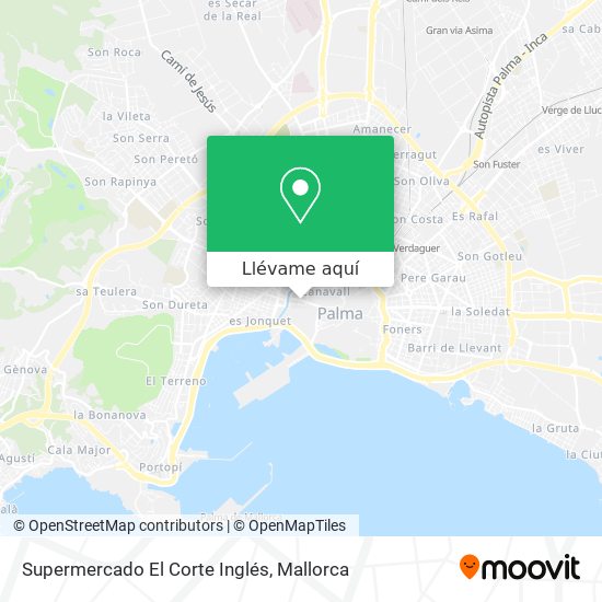 Mapa Supermercado El Corte Inglés