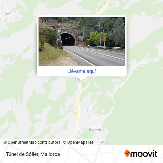 Mapa Túnel de Sóller