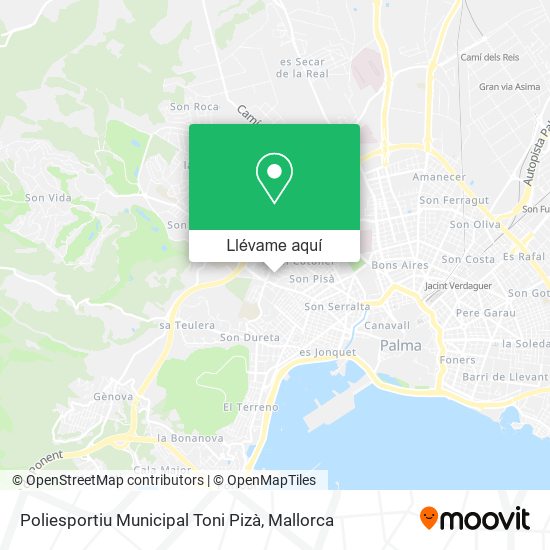 Mapa Poliesportiu Municipal  Toni Pizà