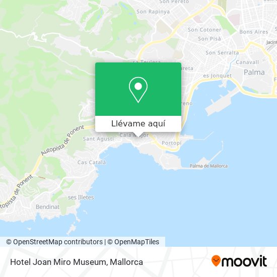 Mapa Hotel Joan Miro Museum